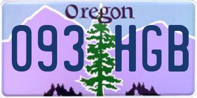 OR license plate 093HGB