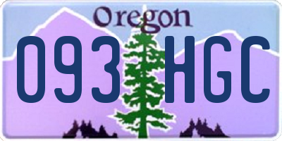 OR license plate 093HGC