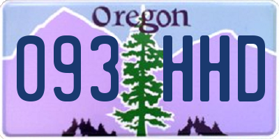 OR license plate 093HHD