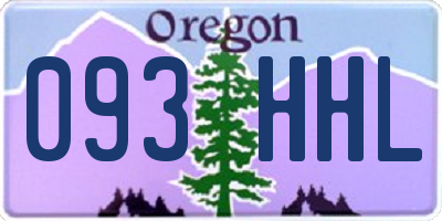 OR license plate 093HHL