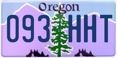 OR license plate 093HHT