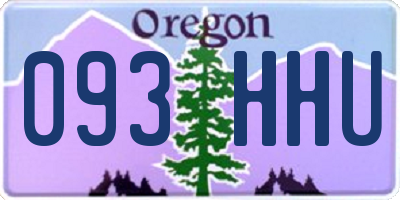 OR license plate 093HHU