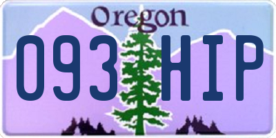 OR license plate 093HIP
