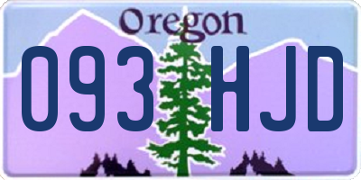 OR license plate 093HJD