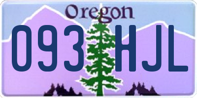 OR license plate 093HJL