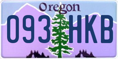OR license plate 093HKB