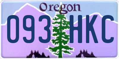OR license plate 093HKC
