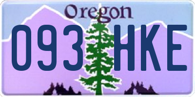 OR license plate 093HKE