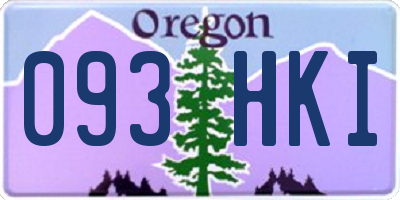 OR license plate 093HKI