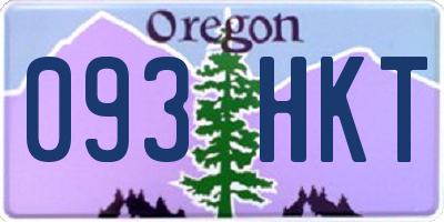 OR license plate 093HKT