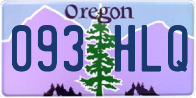 OR license plate 093HLQ