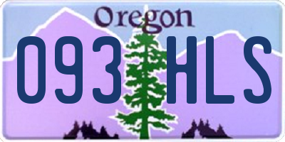 OR license plate 093HLS