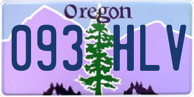 OR license plate 093HLV