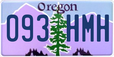 OR license plate 093HMH