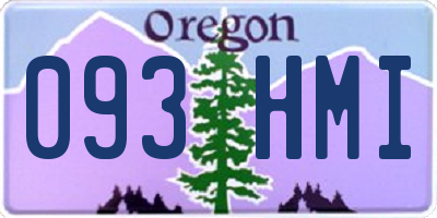 OR license plate 093HMI
