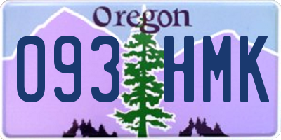 OR license plate 093HMK