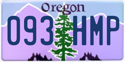 OR license plate 093HMP