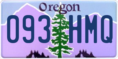 OR license plate 093HMQ