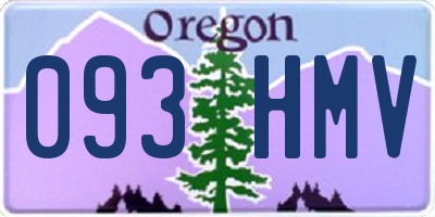 OR license plate 093HMV