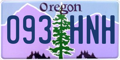 OR license plate 093HNH