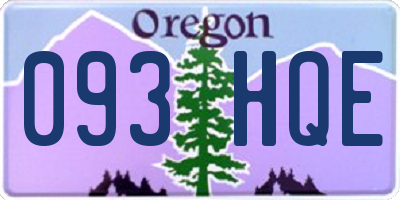 OR license plate 093HQE