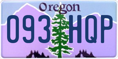 OR license plate 093HQP