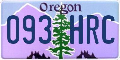 OR license plate 093HRC