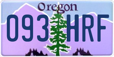 OR license plate 093HRF