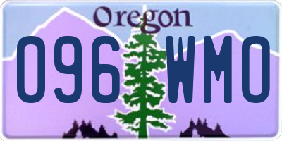 OR license plate 096WMO