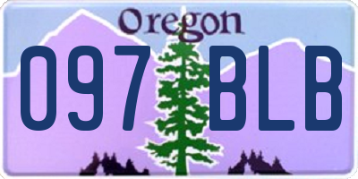 OR license plate 097BLB