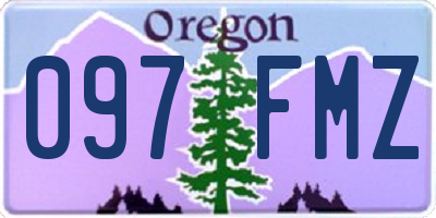OR license plate 097FMZ