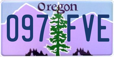 OR license plate 097FVE