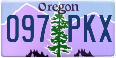 OR license plate 097PKX