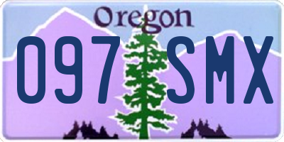 OR license plate 097SMX