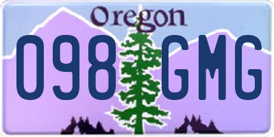 OR license plate 098GMG