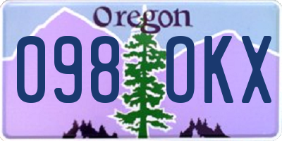 OR license plate 098OKX
