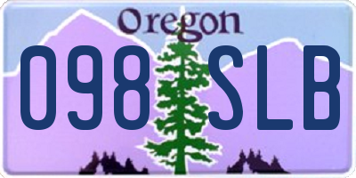 OR license plate 098SLB