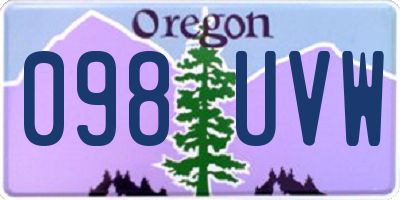 OR license plate 098UVW