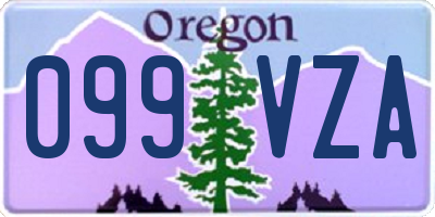 OR license plate 099VZA