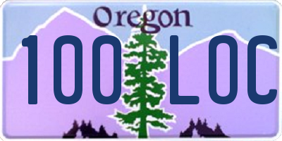 OR license plate 100LOC