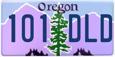 OR license plate 101DLD