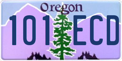 OR license plate 101ECD