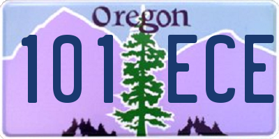 OR license plate 101ECE