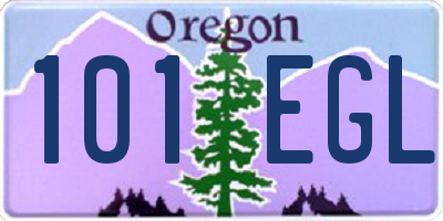 OR license plate 101EGL