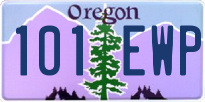 OR license plate 101EWP