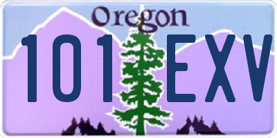 OR license plate 101EXV