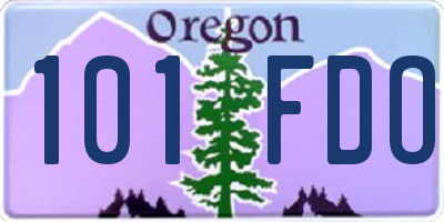 OR license plate 101FDO