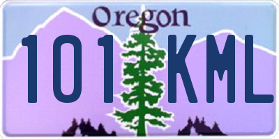 OR license plate 101KML