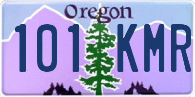 OR license plate 101KMR