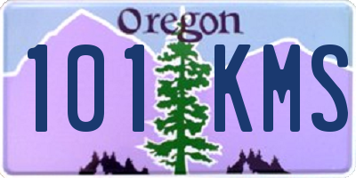 OR license plate 101KMS